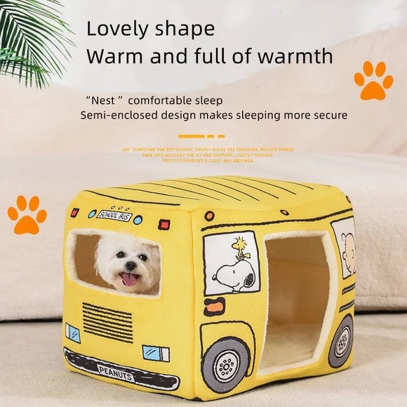 Dog bed snoopy Charlie Brown peanuts cute pet house duo-style - Picture 8 of 9